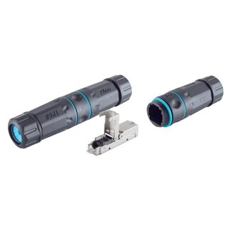 S-Impuls Verbindungsadapter für F/UTP / S/FTP CAT6 Netzwerkkabel – IP68 Wasserdicht