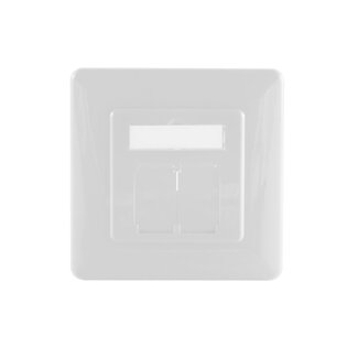 S-Impuls Abdeckplatte Steckdose / Weiß