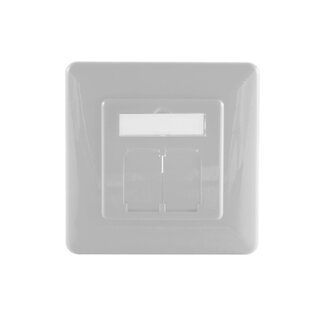 S-Impuls Abdeckplatte Steckdose / Elfenbein