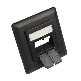 S-Impuls Abdeckplatte Steckdose / Schwarz