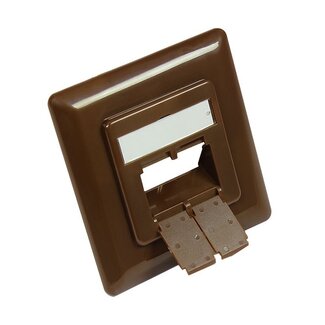 S-Impuls Abdeckplatte Steckdose / Braun