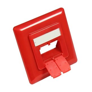 S-Impuls Abdeckplatte Steckdose / Rot