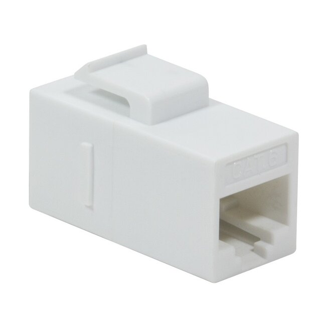 UTP CAT6 Gigabit Keystone Modul RJ45 - RJ45 - kompakt / weiß