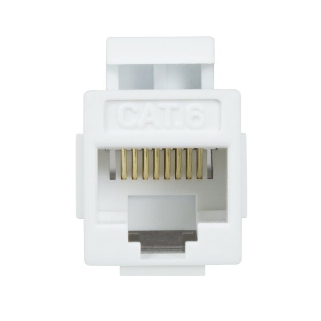 UTP CAT6 Gigabit Keystone Modul RJ45 - RJ45 - kompakt / weiß