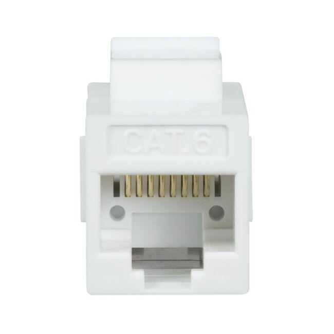 UTP CAT6 Gigabit Keystone Modul RJ45 - RJ45 - kompakt / weiß