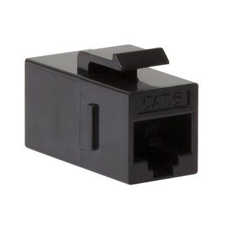LogiLink UTP CAT6 Gigabit Keystone Modul RJ45 - RJ45 - kompakt / schwarz