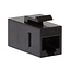 UTP CAT6 Gigabit Keystone Modul RJ45 - RJ45 - kompakt / schwarz