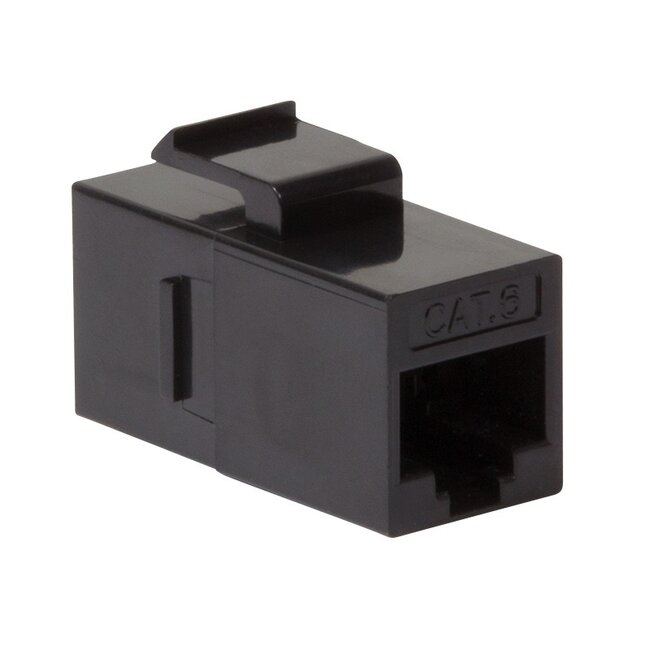 UTP CAT6 Gigabit Keystone Modul RJ45 - RJ45 - kompakt / schwarz
