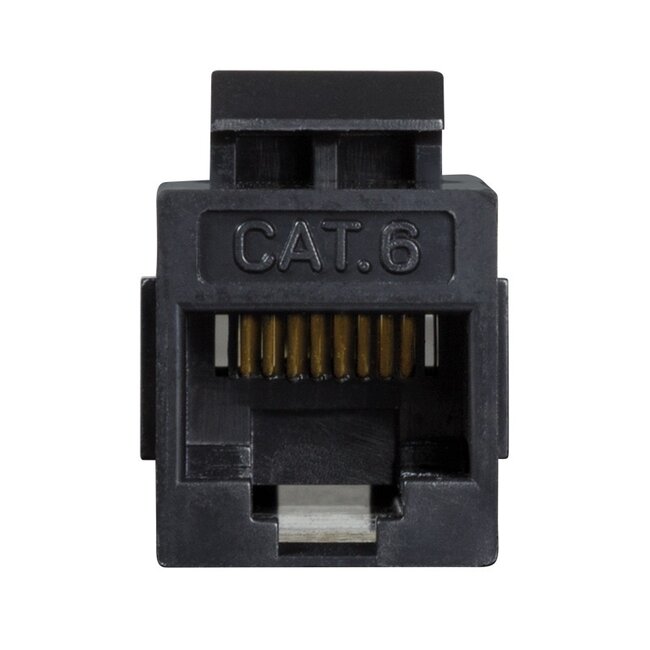 UTP CAT6 Gigabit Keystone Modul RJ45 - RJ45 - kompakt / schwarz