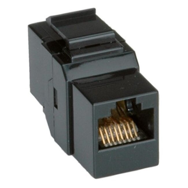 UTP CAT6 Gigabit Keystone Modul RJ45 - RJ45 / Schwarz