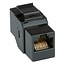 UTP CAT6 Gigabit Keystone Modul RJ45 - RJ45 / Schwarz