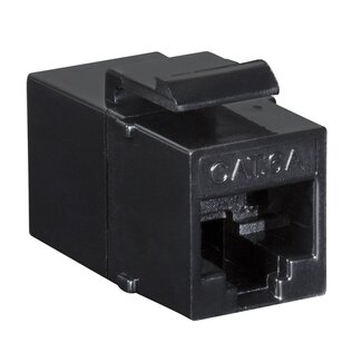 LogiLink UTP CAT6a 10 Gigabit Keystone Modul RJ45 - RJ45 - kompakt / schwarz