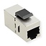 STP CAT6a 10G Keystone Modul RJ45 - RJ45 kompakt / Metall