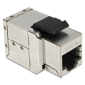 LogiLink STP CAT6a 10G Keystone Modul RJ45 - RJ45 / Messing