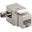 STP CAT6 Gigabit Keystone Modul RJ45 - LSA (werkzeuglos) - rechtwinklig / Metall