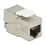STP CAT6a 10G Keystone Modul RJ45 - LSA (werkzeuglos) - kompakt / Zinkdruckguss