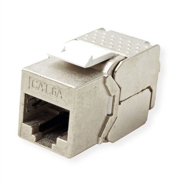 STP CAT6a 10-Gigabit Keystone Modul RJ45 - LSA (werkzeuglos) / Metall
