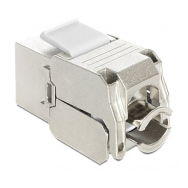 STP CAT6a 10G Keystone Modul RJ45 - LSA werkzeuglos / Zinkdruckguss (24 Stück)