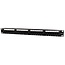 19 Zoll Patchpanel | 24x RJ45 | CAT6 | UTP | 1U | Schwarz