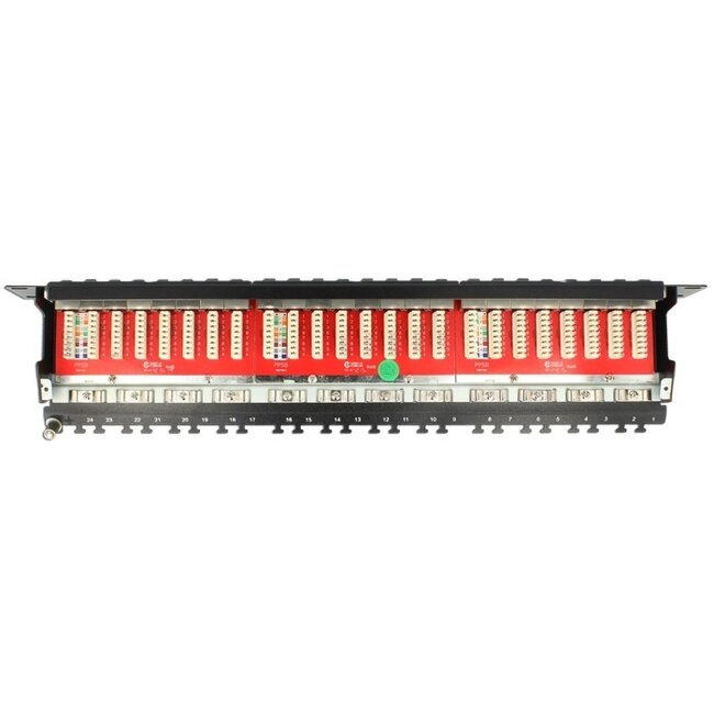 Delock 19 Zoll Patchpanel | 24x RJ45 | CAT6a | STP | 1U | Grau