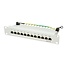 10 Zoll Patchpanel | 12x RJ45 | CAT6 | STP | 1U | Grau