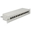 Delock 10 Zoll Patchpanel | 12x RJ45 | CAT6 | STP | 1U | Grau