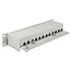 Delock 10 Zoll Patchpanel | 12x RJ45 | CAT6 | STP | 1U | Grau