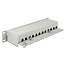 Delock 10 Zoll Patchpanel | 12x RJ45 | CAT6a | STP | 1U | Grau