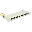 Delock 10 Zoll Patchpanel | 12x RJ45 | CAT6a | STP | 0,5U | Grau