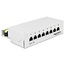 DeLOCK CAT6a Gigabit Desktop Patchpanel 1U mit 8 Ports - geschirmt / weiß