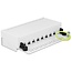 DeLOCK CAT6a Gigabit Desktop Patchpanel 1U mit 8 Ports - geschirmt / weiß