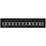 CAT6 Gigabit Desktop Patchpanel 1U mit 12 Ports - geschirmt / schwarz
