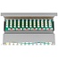 CAT6 Gigabit Desktop Patchpanel 1U mit 12 Ports - geschirmt / grau