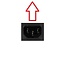 C13 (recht/oben) - CEE 7/7 (recht) Stromkabel - 3x 0,75mm² / Schwarz - 1,8 m