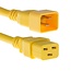 C19-C20 Stromkabel für UPS/PDU - 3x 1,50mm² - Gelb - 1 Meter