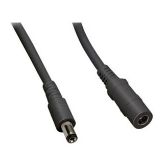 S-Impuls DC-Stecker (m) - DC-Buchse (w) Verlängerungskabel - 5,5mm x 2,5mm - max. 12V/7A - 3m schwarz