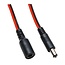 DC-Stecker (m) - DC-Buchse (w) Verlängerungskabel - 5,5mm x 2,5mm - max. 12V/10A - 3m - Rot/Schwarz