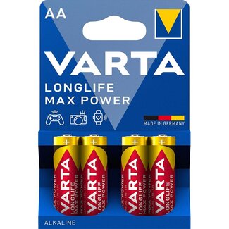 Varta Varta AA (LR6) Longlife Max Power Batterien – 4 Stück Blisterpackung