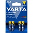 Varta AAA (LR03) Longlife Power Batterien – 4 Stück Blister