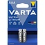 Varta AAA (FR03) Ultra Lithium Batterien – 2 Stück im Blister