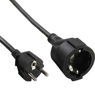 Brennenstuhl CEE 7/7 Stecker auf CEE 7/3 Kupplung Verlängerungskabel 3x1,5mm² Schwarz 25m