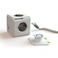 PowerCube Extended Steckdosenleiste 4-fach + 2x USB, Grau/Weiß, 1,5 m