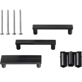 Bachmann Montageset für modulare GST18/3 Steckdosen / Schwarz