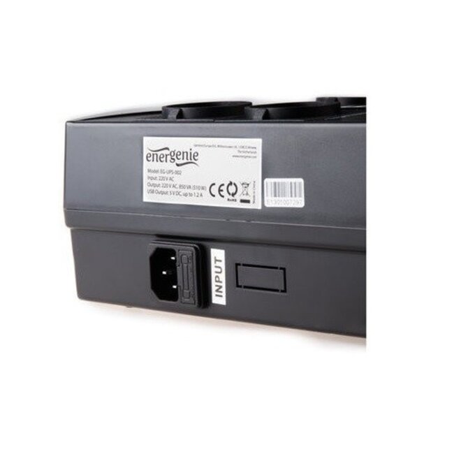 Energenie USV Notstromversorgung 850VA 510W mit 4 Anschlüssen - Schwarz
