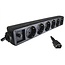 Steckdosenleiste mit IEC C14 Stecker und 6 CEE 7/3 Steckdosen - ohne Schalter, schwarz - 1,5 m
