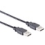 USB-A Kabel | USB 2.0 | 2,5W | Schwarz | 3 Meter