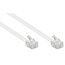 RJ11 - RJ11 Telefonkabel | Weiß | 10 Meter