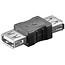 USB-A (m) - USB-A (m) Kupplung - USB 2.0 / Schwarz