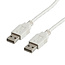 USB-zu-USB Kabel - USB 2.0 - 0,5A - Weiß - 1,8 Meter