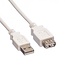 USB-A Verlängerungskabel | USB 2.0 | 10W | Weiß | 0,5 m
